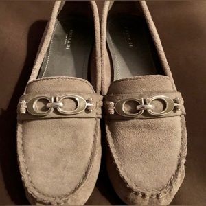 Coach Gray Suede Flat Women’s Shoes